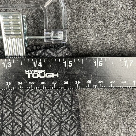 Prana Roxanne Printed Leggings Cropped Black Grey Stripes Geometric Sz Large EUC - Picture 5 of 7